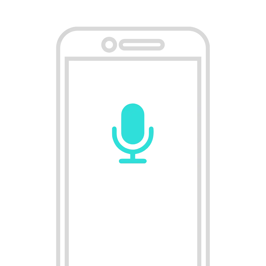 スマートフォンアプリでの録音機能