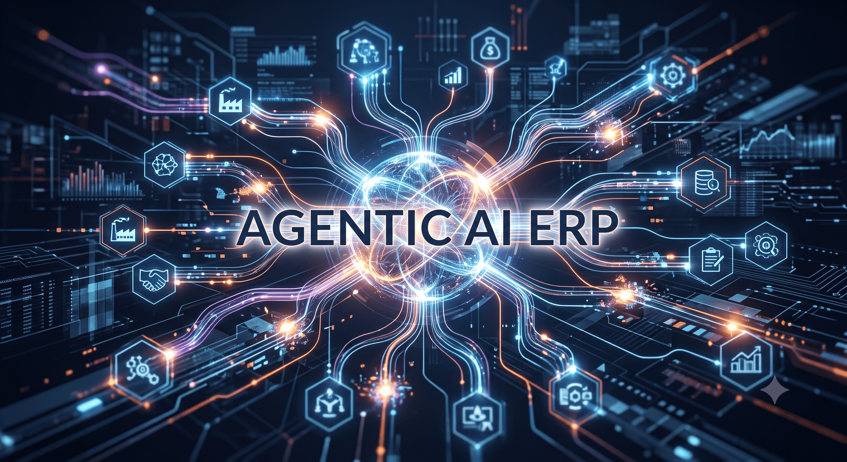 記録・判断・実行がシステム内で完結する次世代ERP(System of Action)のイメージ