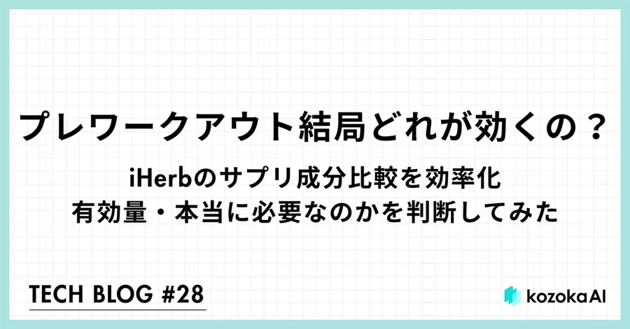 プレワークアウト結局どれが効くの？